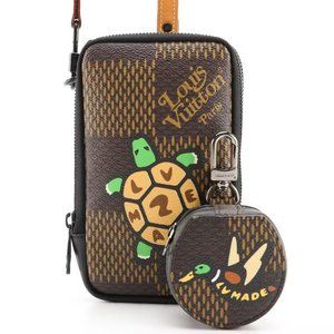 Louis Vuitton Limited x Nigo Giant Damier Double Phone Pouch & Earphone Case